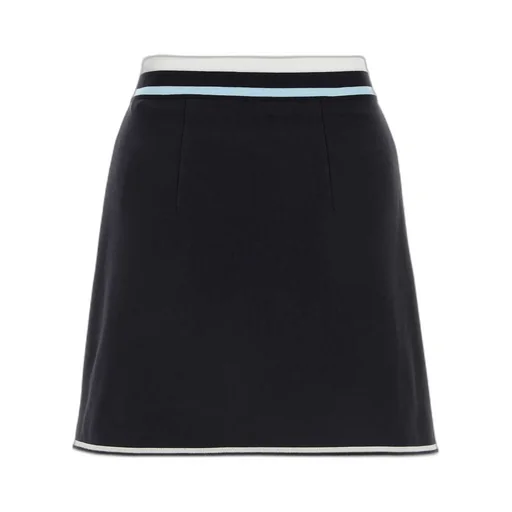 Moncler A-Line Logo Patch Tennis Skirt