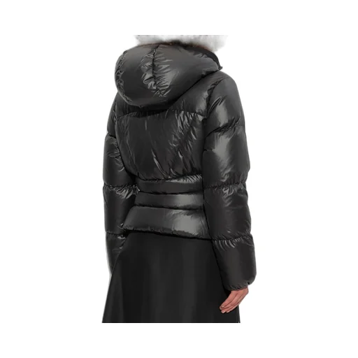 Moncler Wineck Hooded Quilted Short Down Jacket