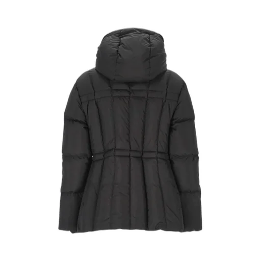 Moncler Estom Vertical-Quilted Hooded Short Down Jacket