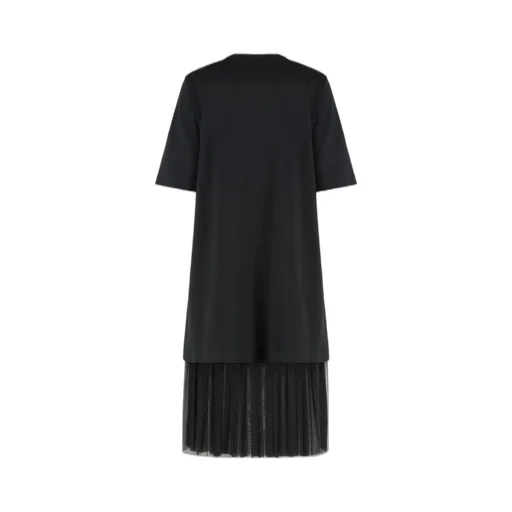 Moncler Layered Short Sleeved Midi Dress