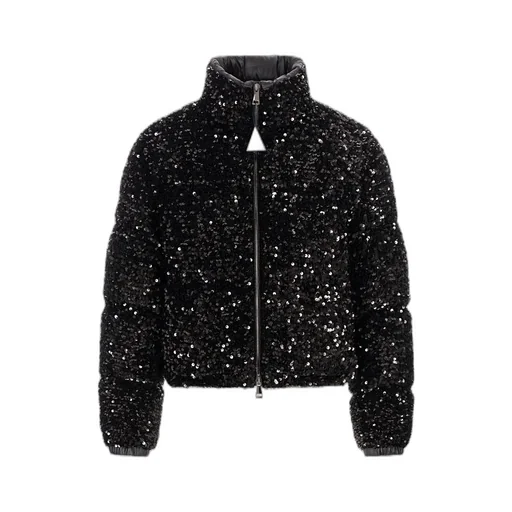 Moncler Louvi Sequin-Embroidered Short Down Jacket