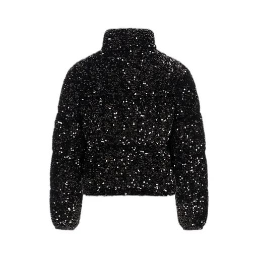 Moncler Louvi Sequin-Embroidered Short Down Jacket