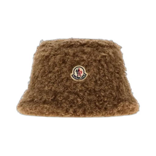 Moncler Logo Patch Teddy Bucket Hat