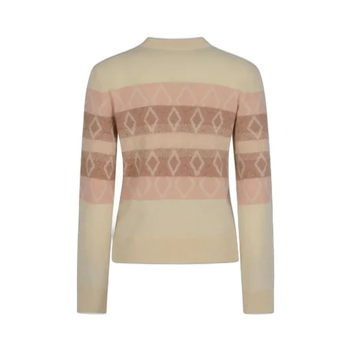 Moncler V-Neck Jacquard Knitted Jumper