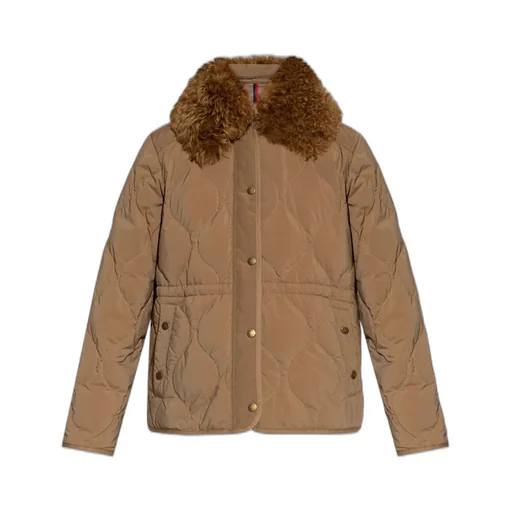 Moncler Quintin 3-In-1 Shearling-Trimmed Short Quilted Jacket