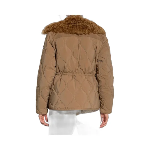 Moncler Quintin 3-In-1 Shearling-Trimmed Short Quilted Jacket