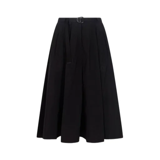 Moncler Logo Patch Buckled Skirt