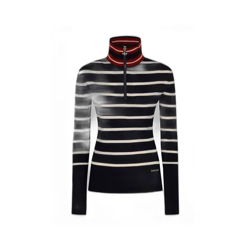 Moncler Striped Polo Neck Jumper