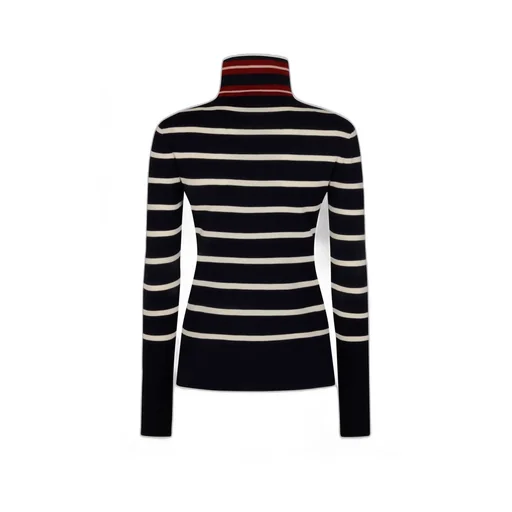 Moncler Striped Polo Neck Jumper