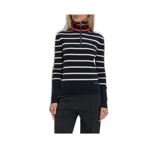Moncler Striped Polo Neck Jumper