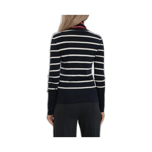 Moncler Striped Polo Neck Jumper