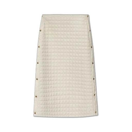 Moncler Square-Quilted Padded Midi Skirt