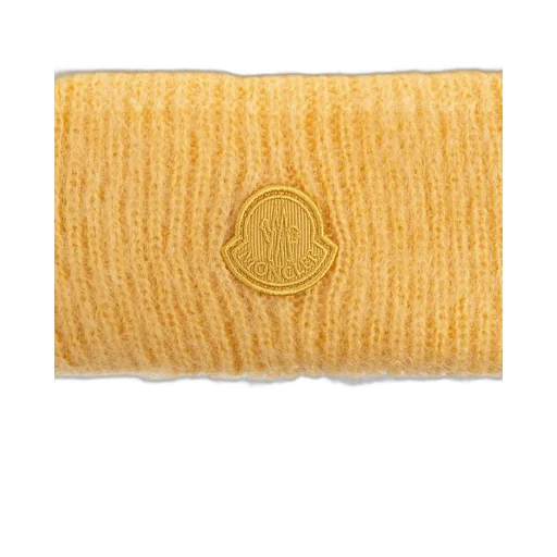 Moncler Logo Patch Ribbed Beanie