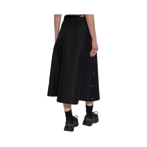Moncler Logo Patch A-Line Midi Skirt