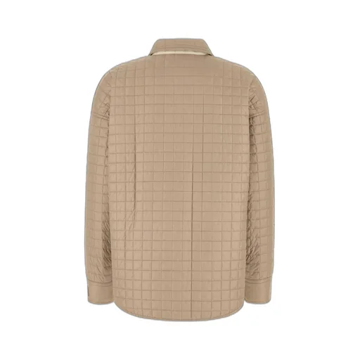 Moncler Logo Patch Quilted Shirt Jacket