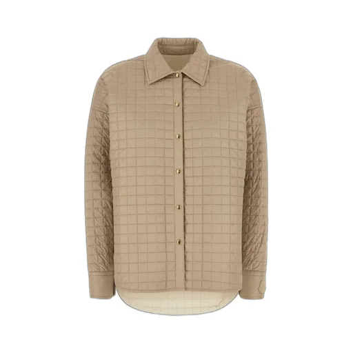 Moncler Logo Patch Quilted Shirt Jacket