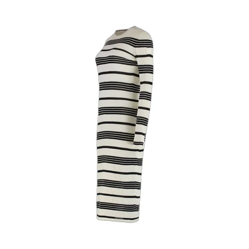 Moncler Striped Long-Sleeved Ribbed Dress