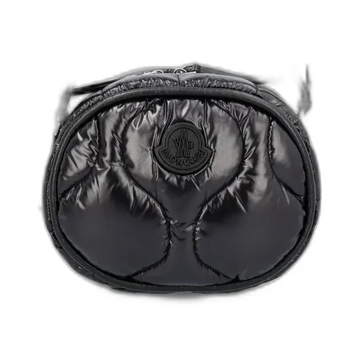 Moncler Logo Patch Zip-Up Shoulder Bag