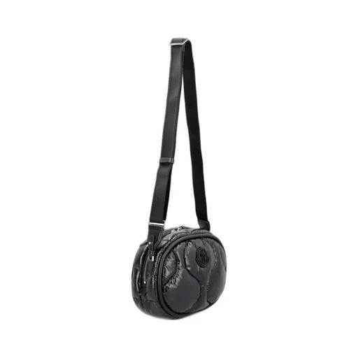 Moncler Logo Patch Zip-Up Shoulder Bag