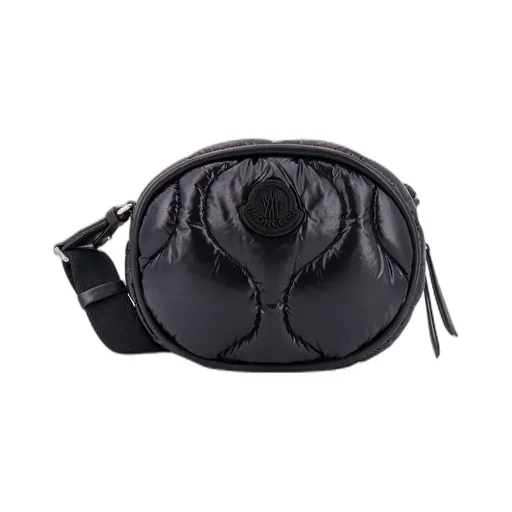 Moncler Logo Patch Zip-Up Shoulder Bag