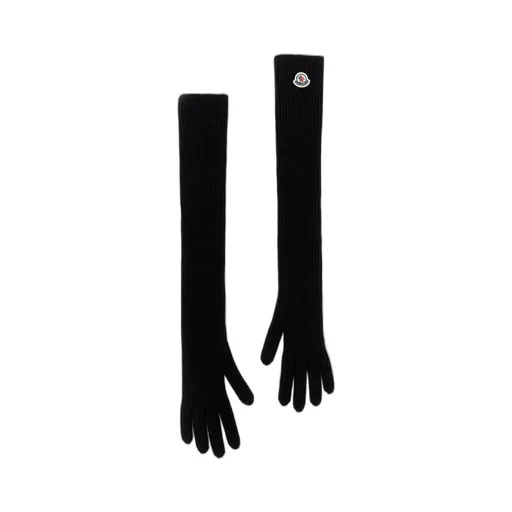 Moncler Logo Patch Knitted Gloves