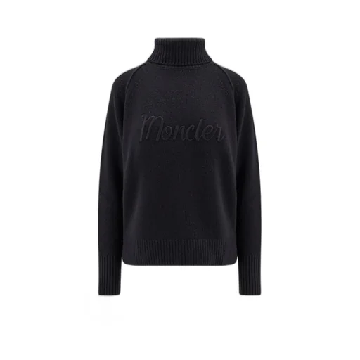 Moncler Logo Embroidered Knit Sweater