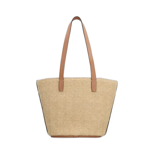 Moncler Logo Patch Woven Tote Bag