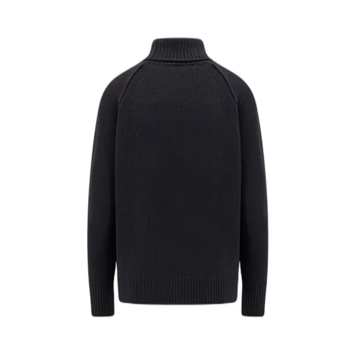 Moncler Logo Embroidered Knit Sweater