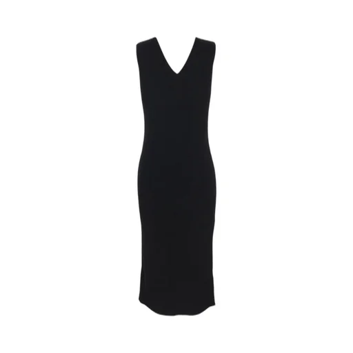 Moncler V-Neck Sleeveless Midi Dress