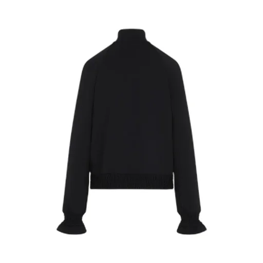 Moncler Logo Patch Zip-Up Cardigan