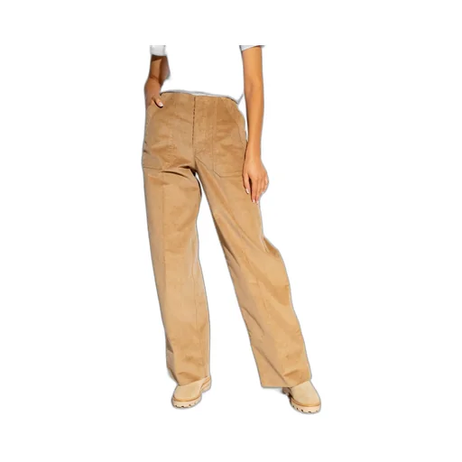 Moncler Corduroy High-Waisted Trousers
