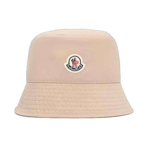 Moncler Logo Patch Narrow Brim Reversible Bucket Hat