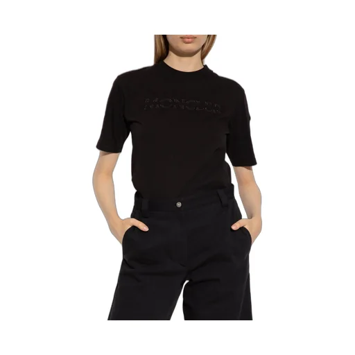 Moncler Logo-Embroidered Roundneck Top