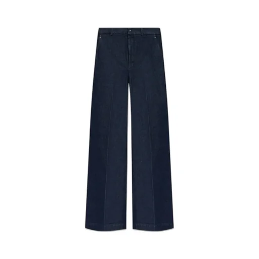 Moncler High-Waisted Wide-Leg Jeans