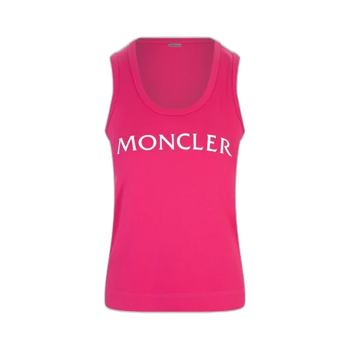 Moncler Scoopneck Logo Printed Tank Top