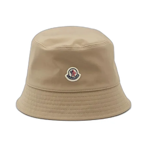 Moncler Logo Patch Narrow Brim Bucket Hat