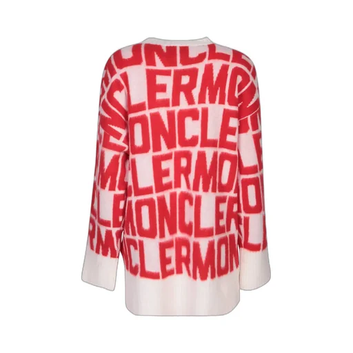 Moncler All-Over Logo Intarsia Knit Sweater