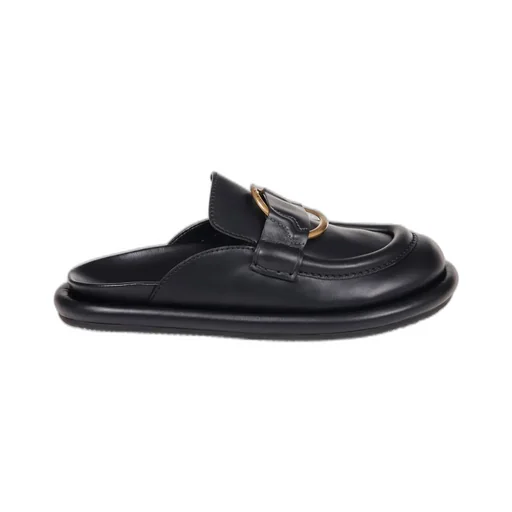 Moncler Rind Detailed Slip-On Mules
