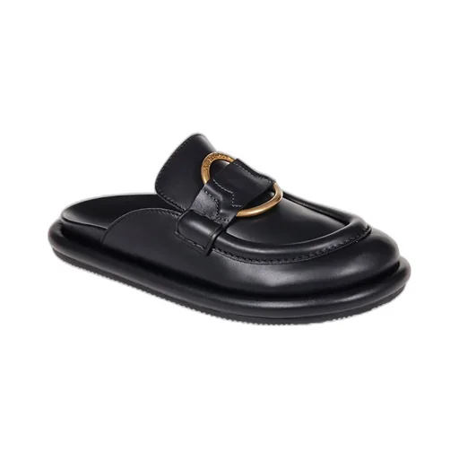 Moncler Rind Detailed Slip-On Mules
