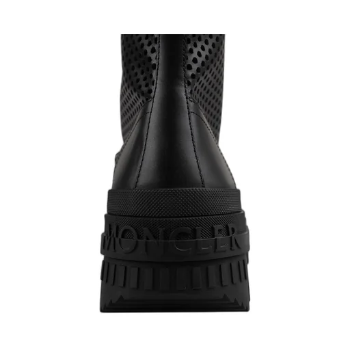 Moncler Round Toe Lace-Up Boots