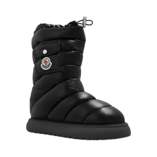 Moncler Logo Motif Patch Puffer Boots
