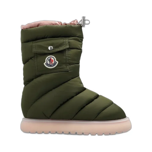 Moncler Gaia Logo Patch Padded Snow Boots