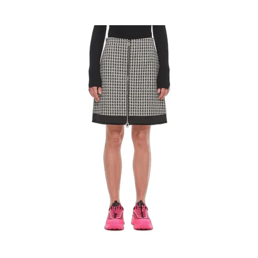 Moncler Tweed Zipped Mini Skirt