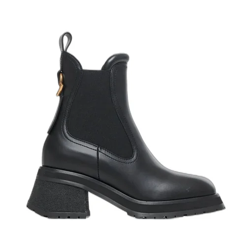Moncler Gigi Square-Toe Chelsea Boots