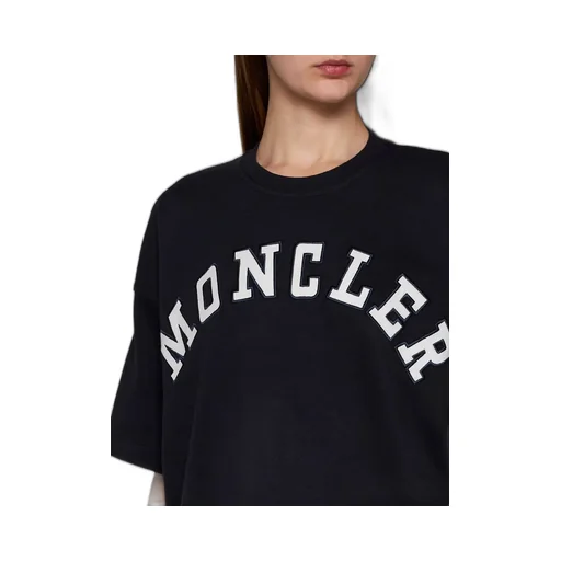 Moncler Logo Printed Cropped T-Shirt