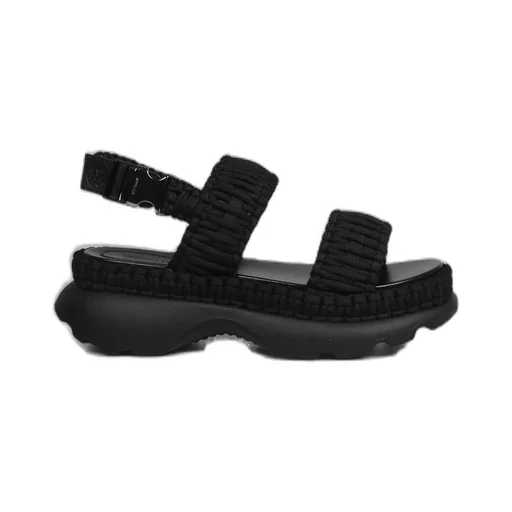 Moncler Woven Strapped Buckled Sandals