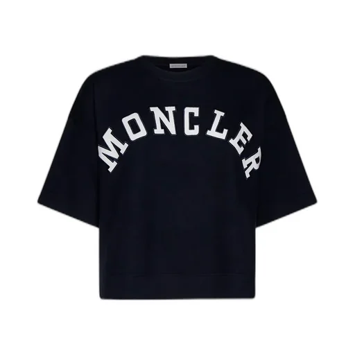 Moncler Logo Printed Cropped T-Shirt