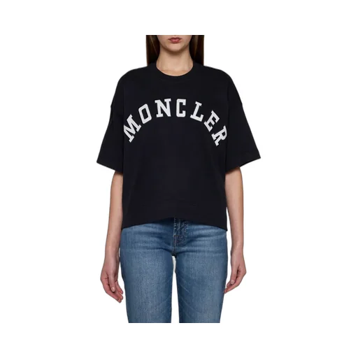 Moncler Logo Printed Cropped T-Shirt