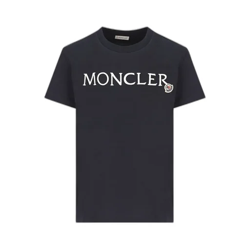 Moncler Logo Embroidered Crewneck T-Shirt