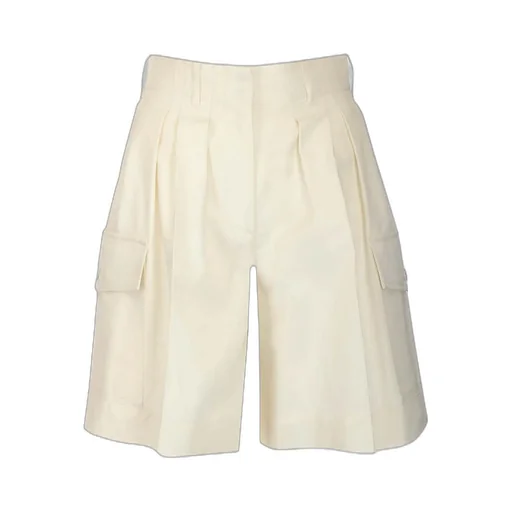 Moncler High Waist Straight Cut Shorts